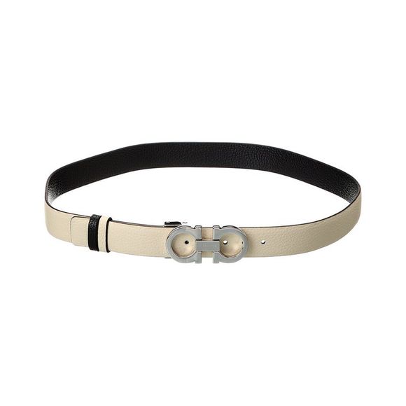 Salvatore Ferragamo Accessories - Ferragamo Gancini Reversible & Adjustable Leather Belt